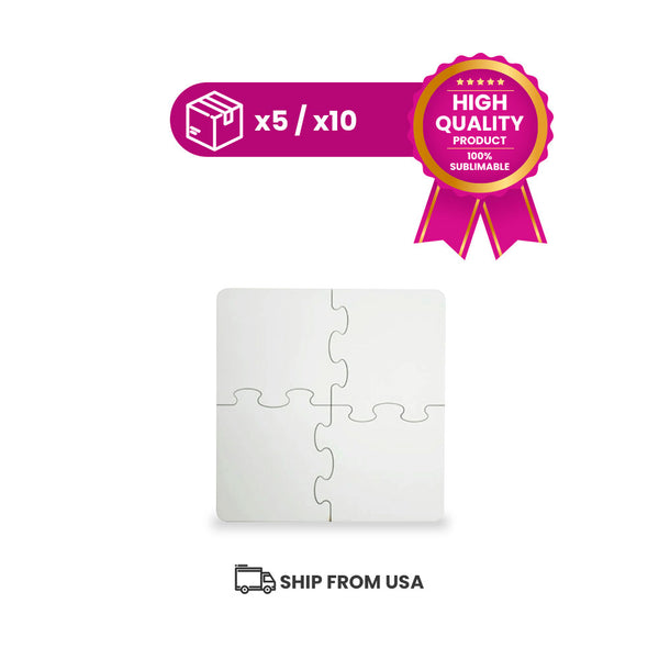 Garage Sale MDF puzzle 4 pieces 6"x6" cm and 1/32" for sublimation (box of 5 and 10 units)