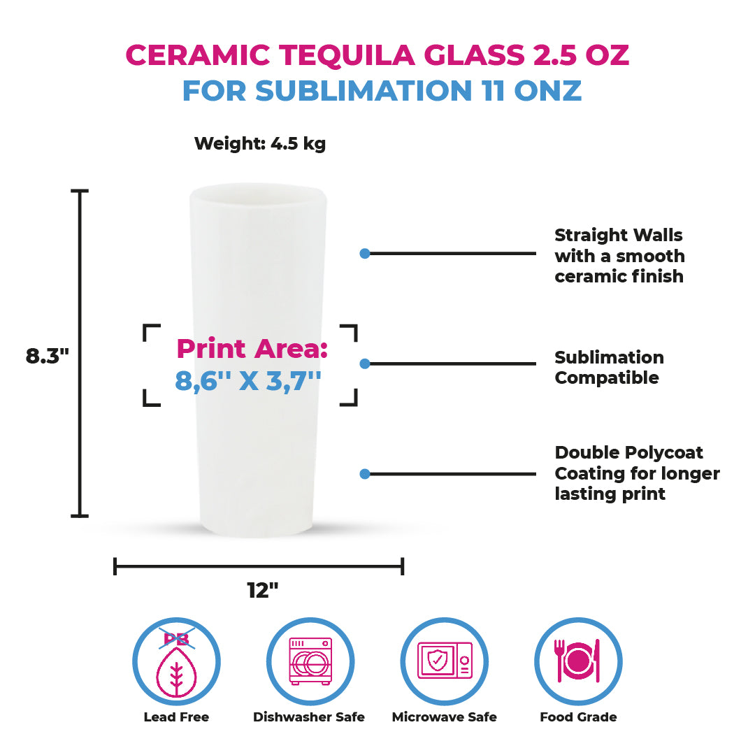 Garage Sale Ceramic tequila glass 2.5 Oz
