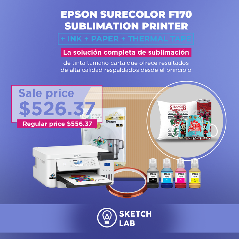 Combo Epson SureColor F170 Sublimation Printer