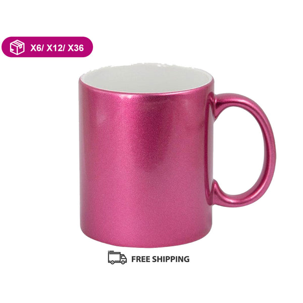 Pearl Pink Mug 11oz . (Box of 12 and 36 Units.)