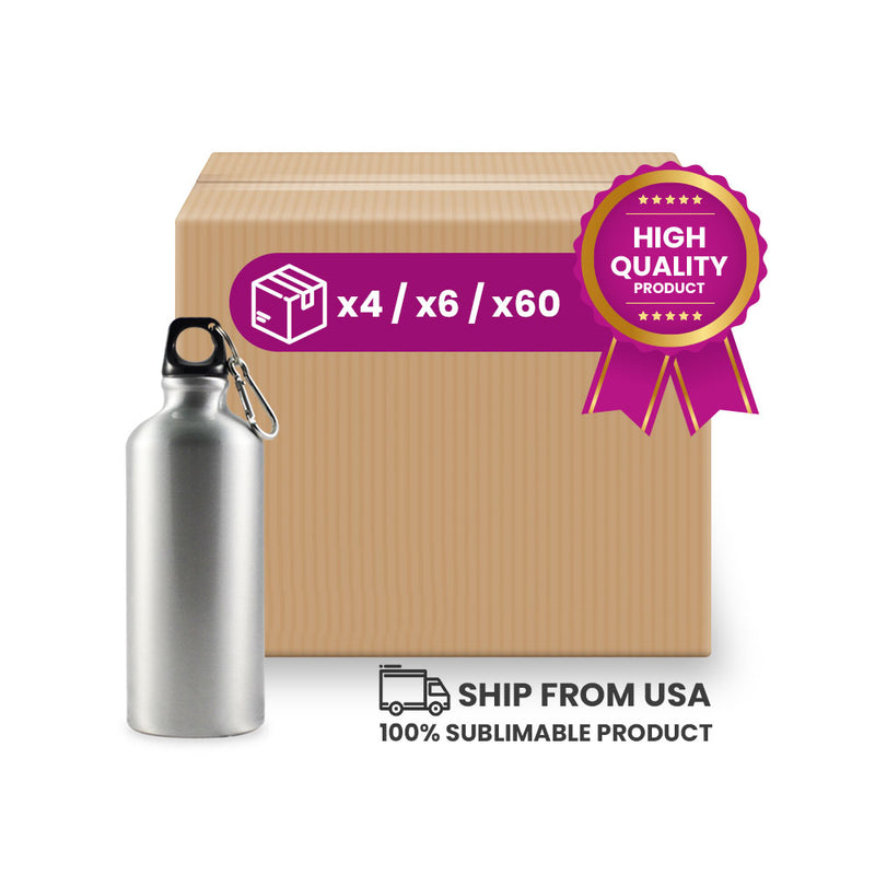 Garage Sale Silver sports bottle for sublimation 20 oz (box of 4, 8 and 60 units)