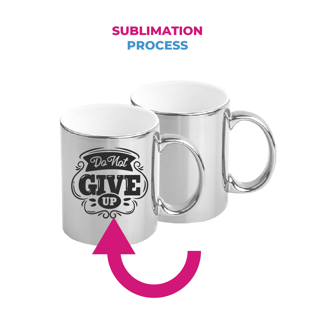 Garage Sale Silver mirror mug  for sublimation 11 oz (box of 12 and 36 units)