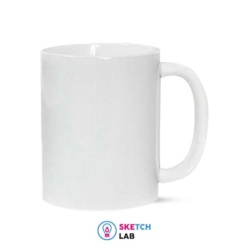 11oz White Ceramic Sublimation Coffee Mugs - Blank