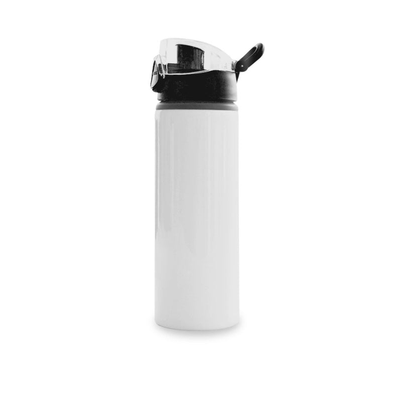 Garage Sale White sports bottle with black cap for sublimation 14 oz (box of  4, 8 and 50 units)