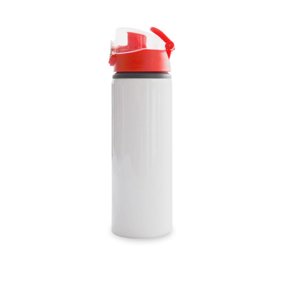 Garage Sale White sports bottle with red cap for sublimation 14 oz (box of  4, 8 and 50 units)