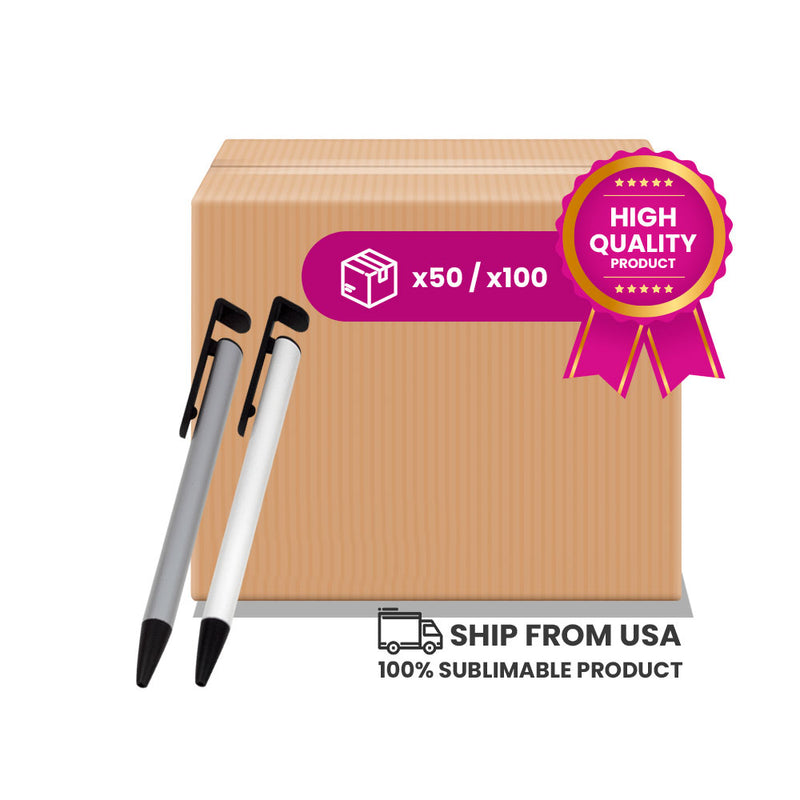 Aluminum sublimable Pen. Model 1  (Box of  50 and 100 Units.)