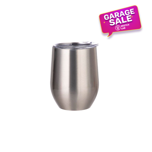 Garage sale 12oz Double Wall Stainless Steel Eggball Silver Tumbler