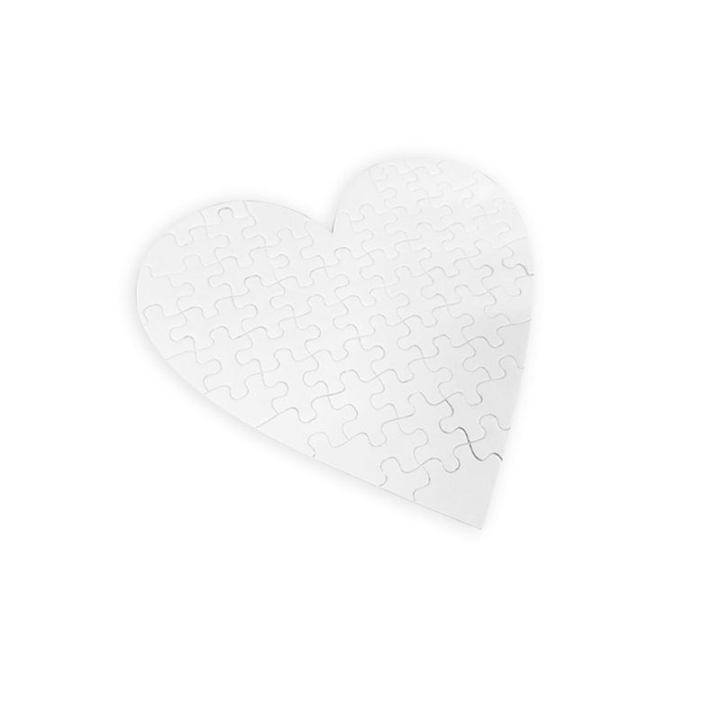 Garage Sale Cardboard puzzle heart shape 20x20 cm for sublimation (box of 12 and 24 units)